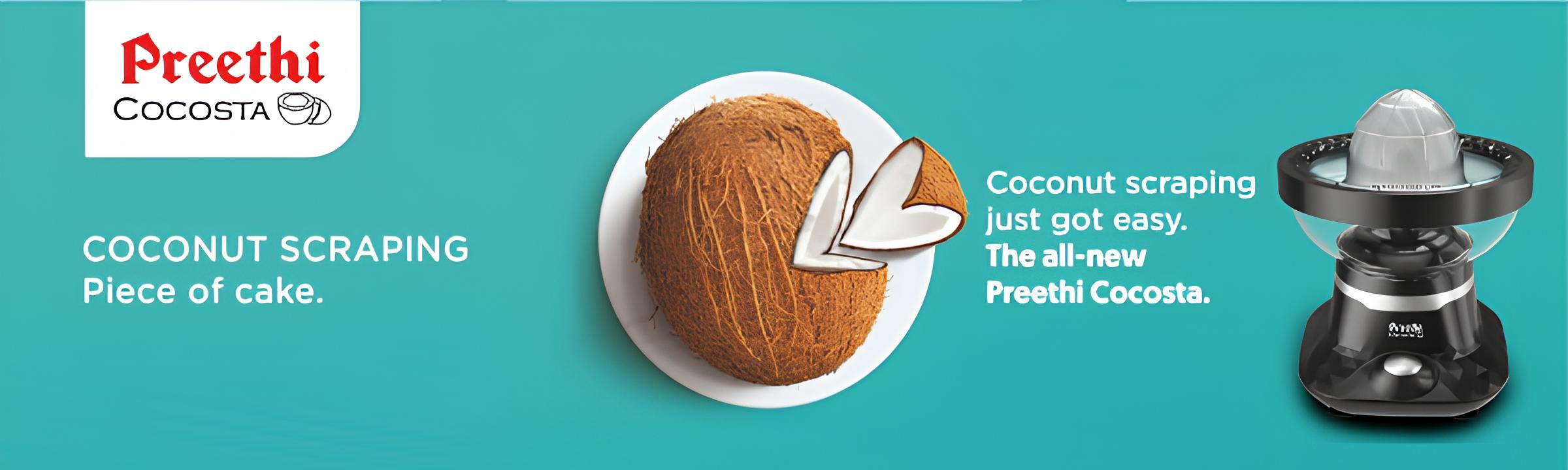 Preethi Cocosta Coconut Scrapper and Citrus Juicer Vijay Sales